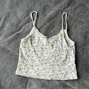 Brandy Melville flower tank top